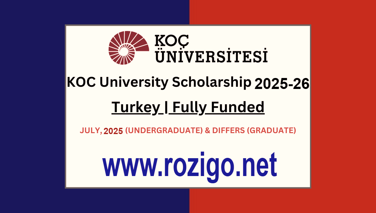 KOC University Scholarship 2025 Turkey Fully Funded: